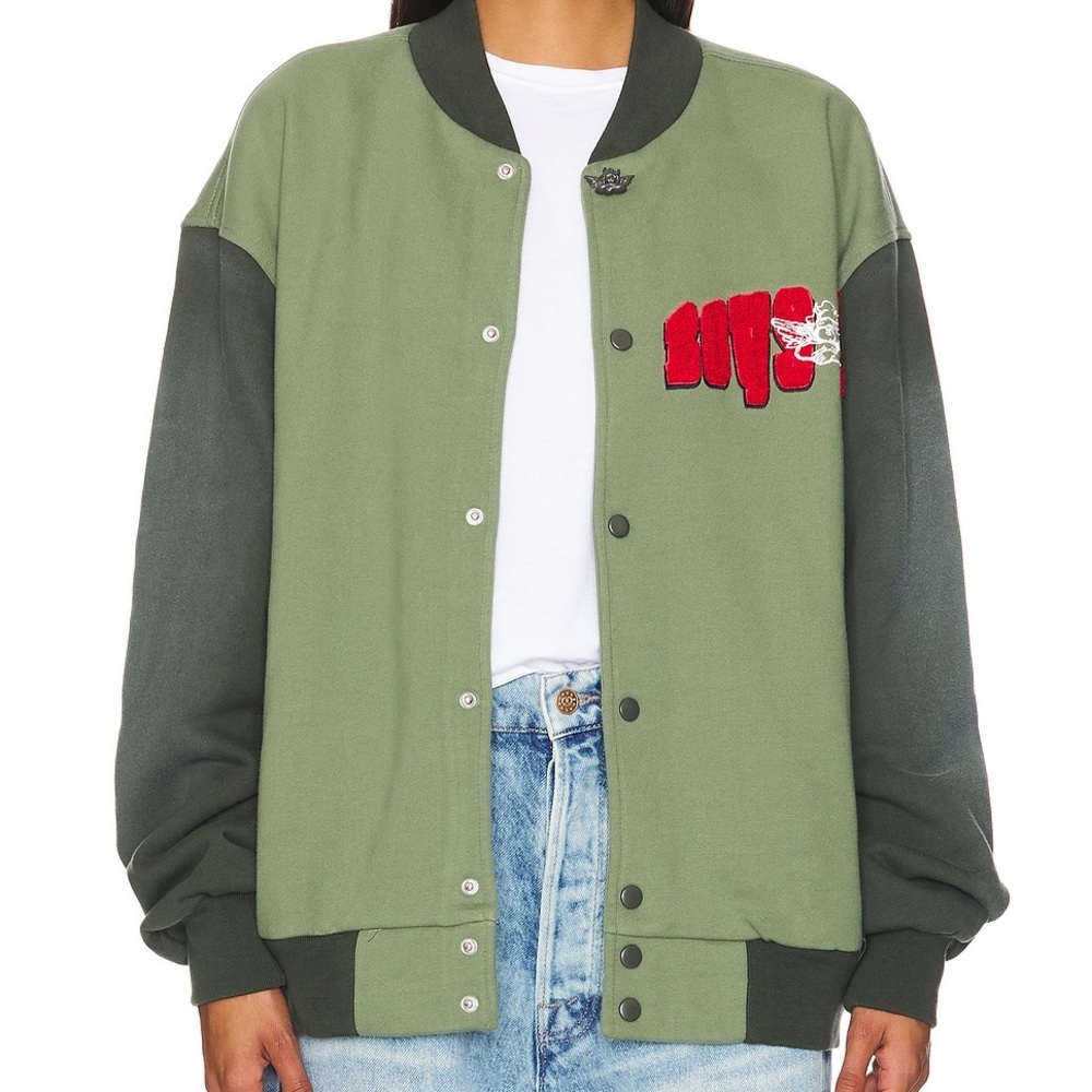 Boys Lie Women B Shock Varsity Jacket Womens size M/L